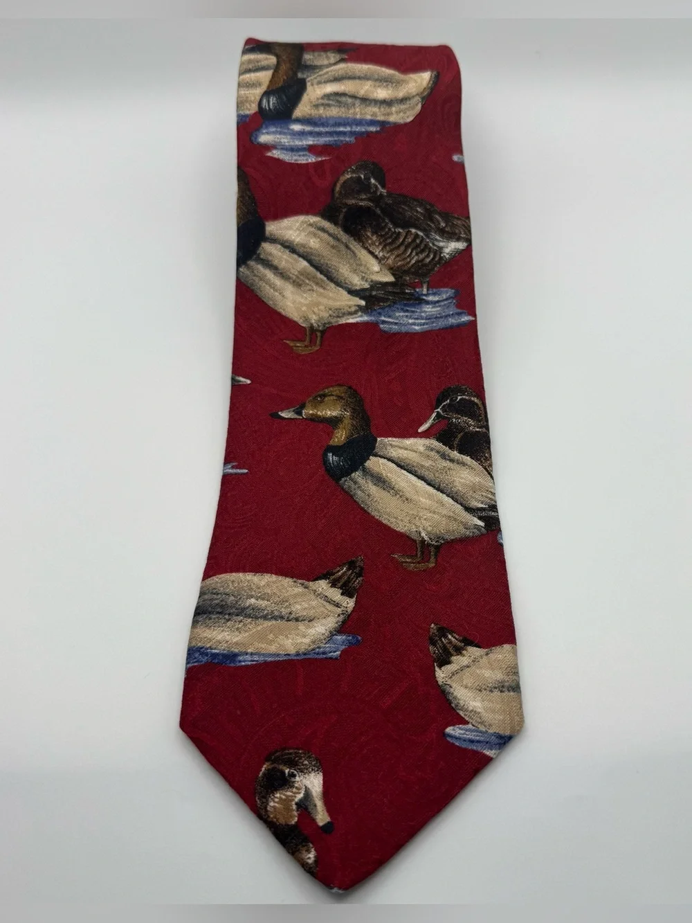Vintage Robert Talbott Jacobson’s Duck Mallard Silk Necktie Made in USA